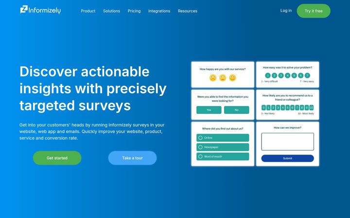 Screenshot of informizely.com