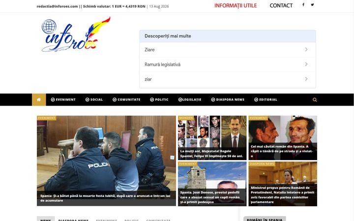 Screenshot of inforoes.com