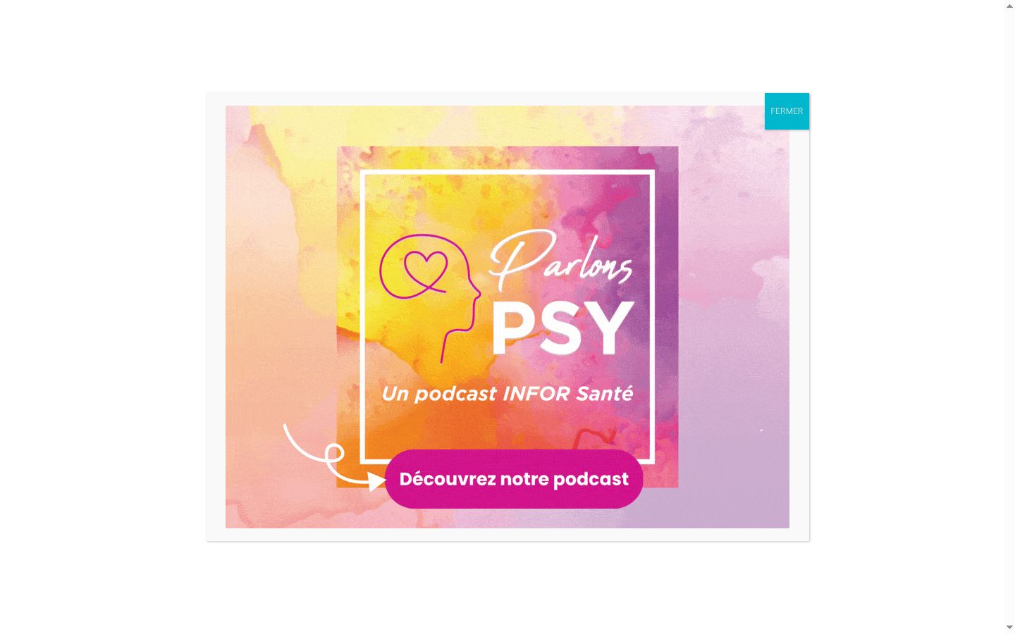 Capture d'écran de la bannière de consentement affichée avant toute interaction