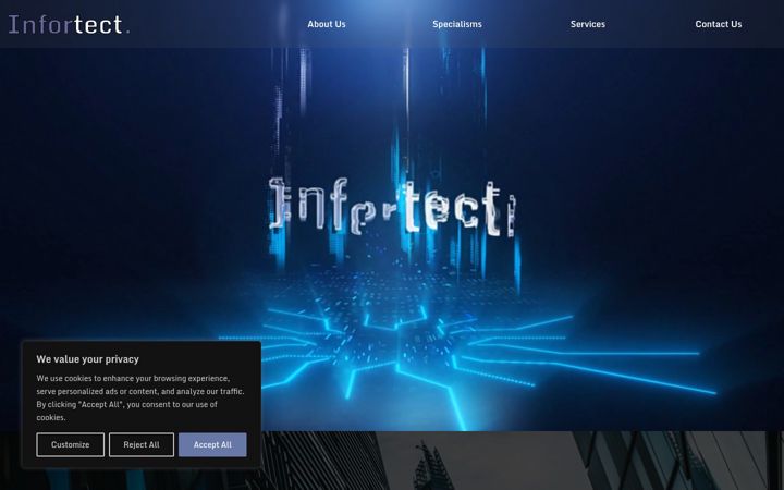 Screenshot of infortect.com