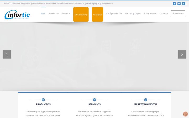 Screenshot of infortic.es