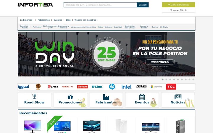 Screenshot of infortisa.com