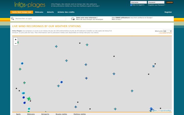 Screenshot of infos-plages.com