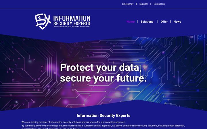 Screenshot of infosec-x.com