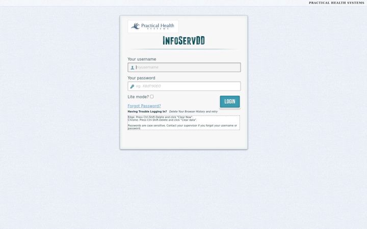 Screenshot of infoservdd.com