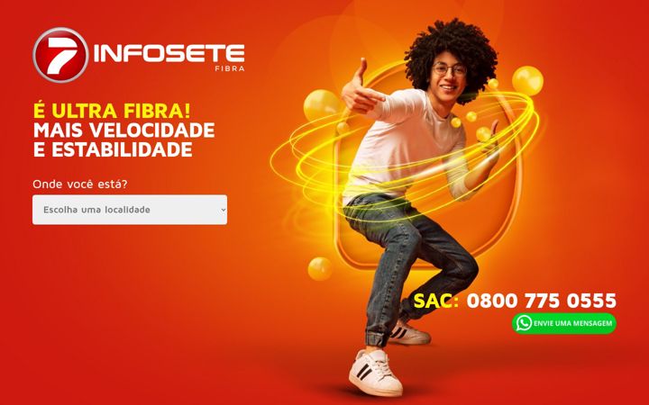 Screenshot of infosetetelecom.com.br