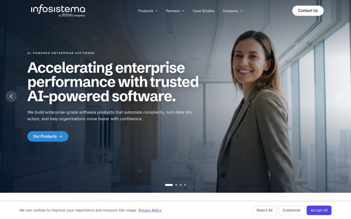 Screenshot of infosistema.com