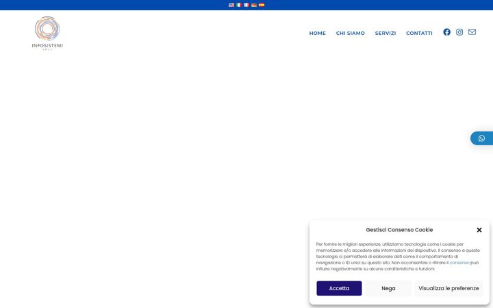 Screenshot of infosistemisrls.it