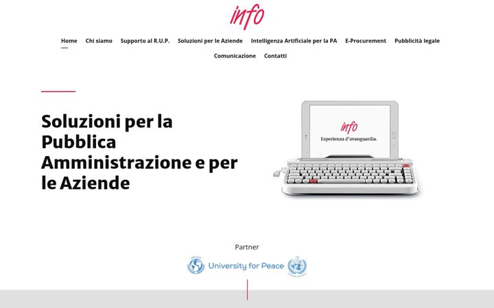Screenshot of infosrl.net