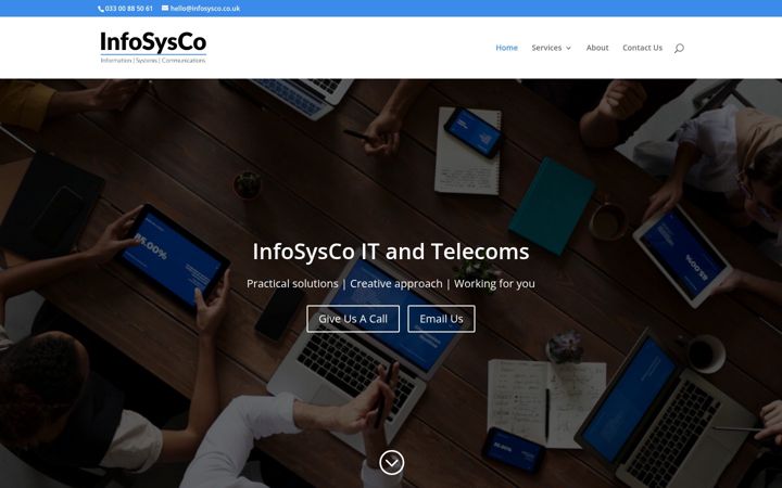 Screenshot of infosysco.co.uk