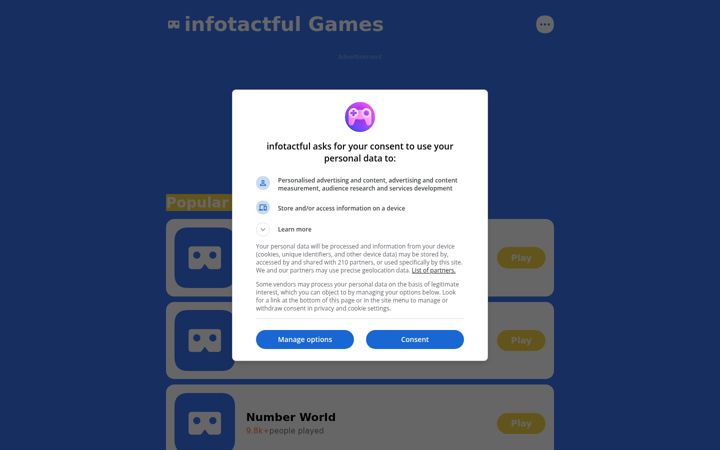 Screenshot von infotactful.com