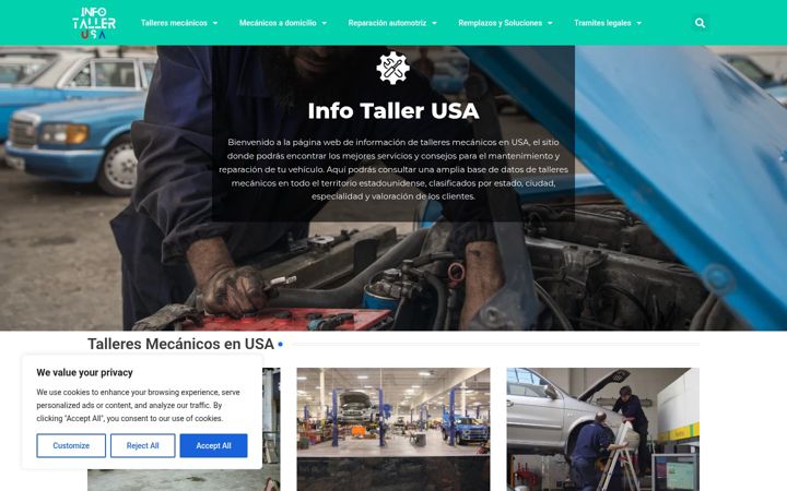 Screenshot von infotallerusa.com
