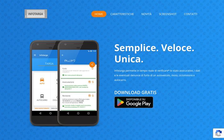Screenshot of infotarga.it