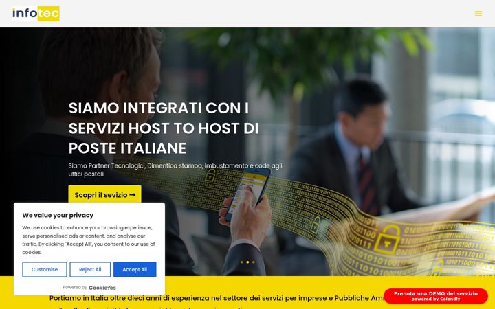 Screenshot of infotec-h2h.it