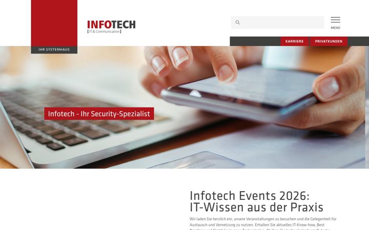 Screenshot of infotech.at