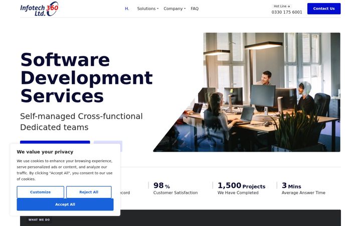 Screenshot von infotech360ltd.com