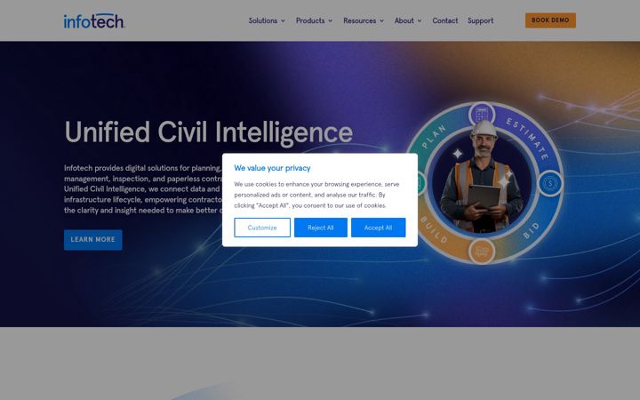 Screenshot of infotechinc.com