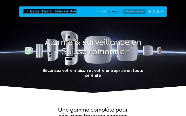 Screenshot of infotechsecurite.com