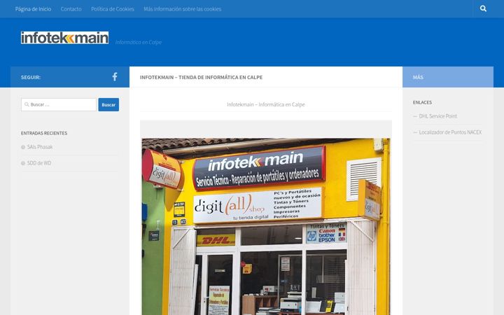 Screenshot of infotekmain.com