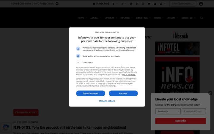 Screenshot of infotel.ca