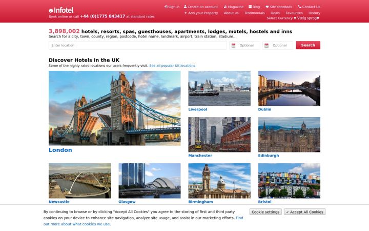 Screenshot of infotel.co.uk