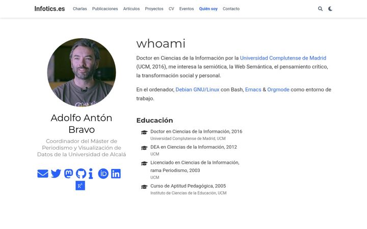Screenshot of infotics.es