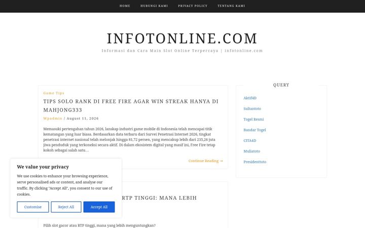 Screenshot of infotonline.com
