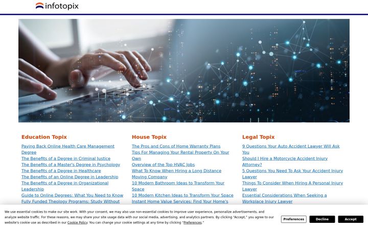 Screenshot of infotopix.com