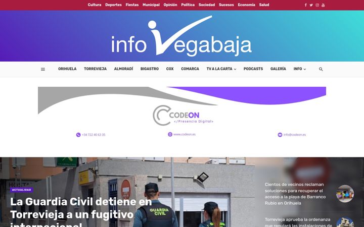 Screenshot of infovegabaja.com
