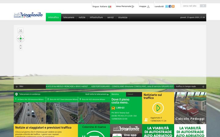 Screenshot of infoviaggiando.it