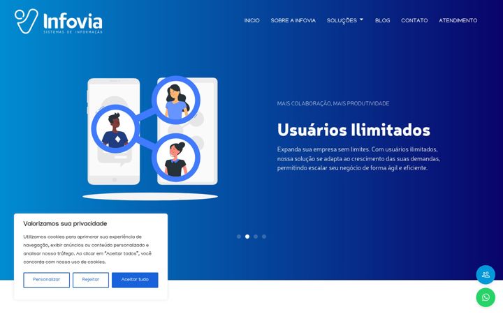 Screenshot of infoviasistemas.com.br