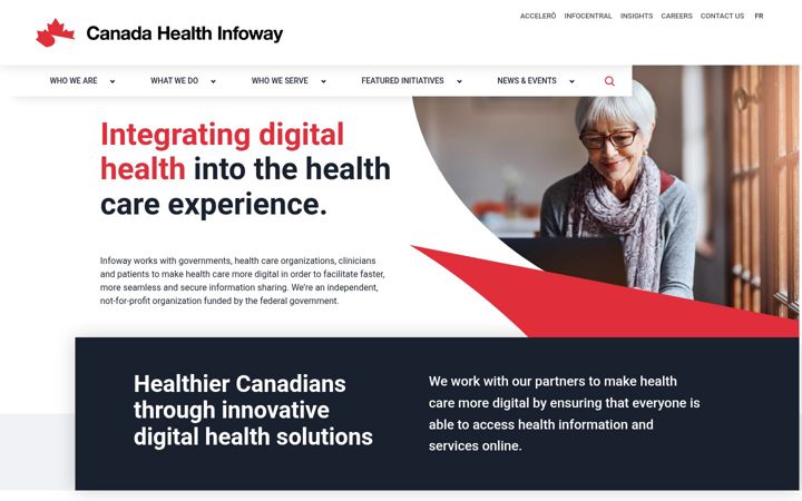 Screenshot of infoway-inforoute.ca