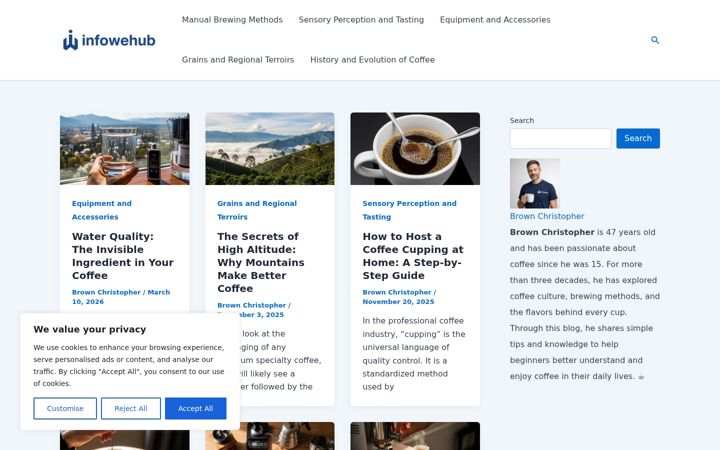 Screenshot of infowehub.com
