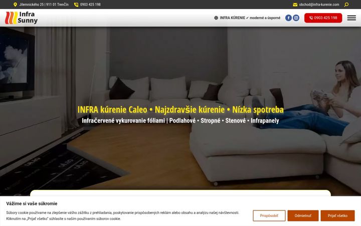 Screenshot of infra-kurenie.com
