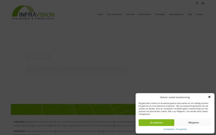 Screenshot of infra-vision.nl