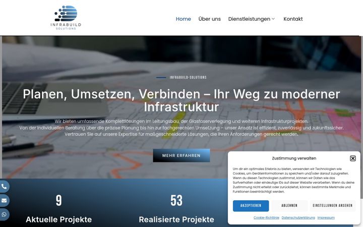 Screenshot of infrabuild-solutions.com