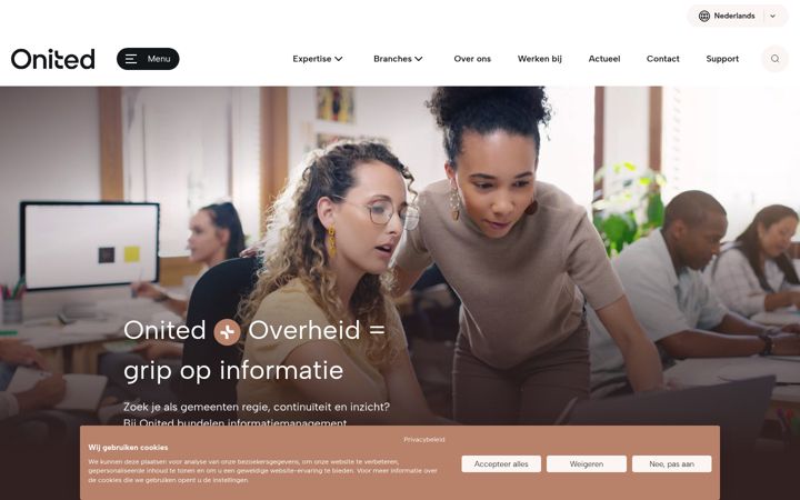 Screenshot of infradaxoverheid.nl