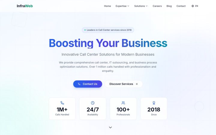 Screenshot of infragroup.ro