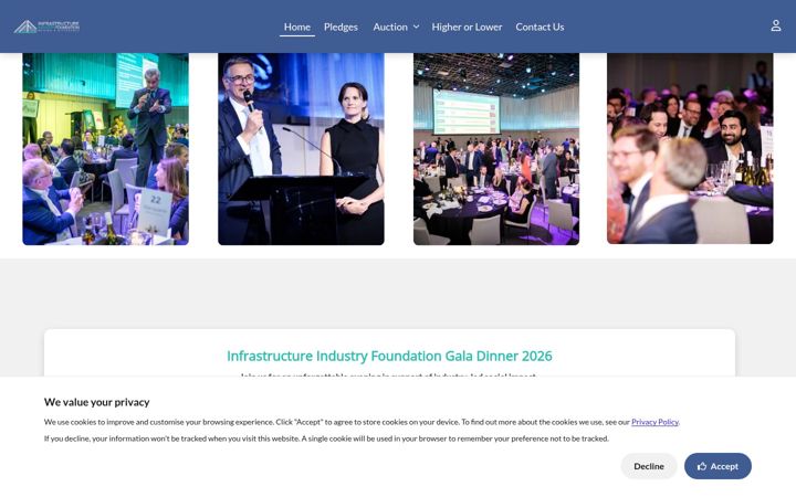 Screenshot of infraindustrygala.com