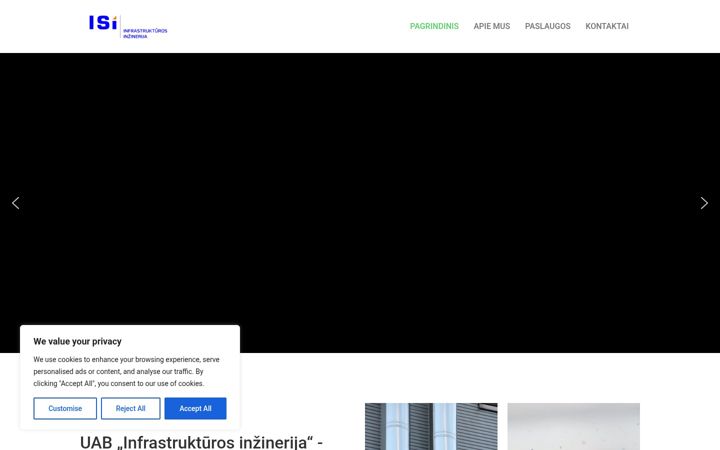 Posnetek zaslona infrainzinerija.lt