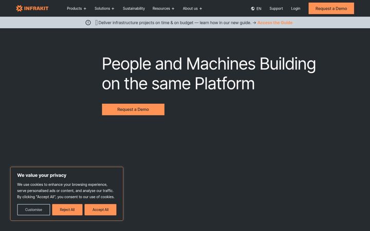 Screenshot of infrakit.com