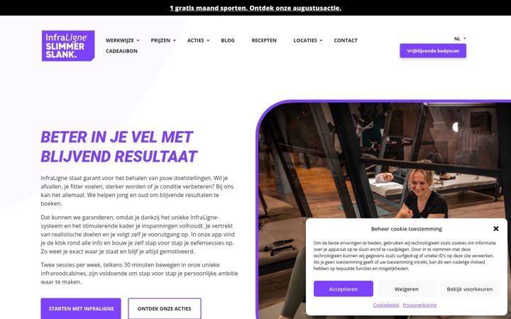 Screenshot of infraligne.be
