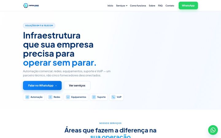 Screenshot of infralinks.com.br