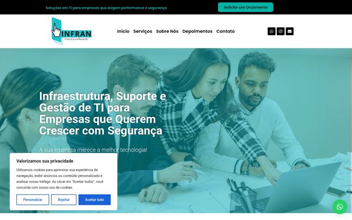 Screenshot of infran.com.br