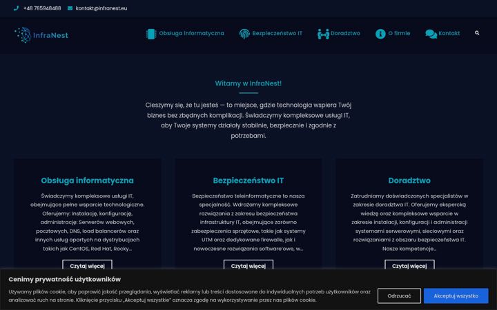 Screenshot of infranest.eu