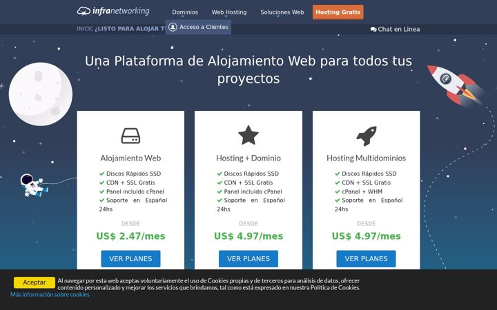 Screenshot of infranetworking.com