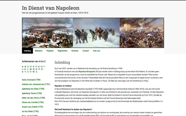 Screenshot of infransediensttussenvechteneem.nl
