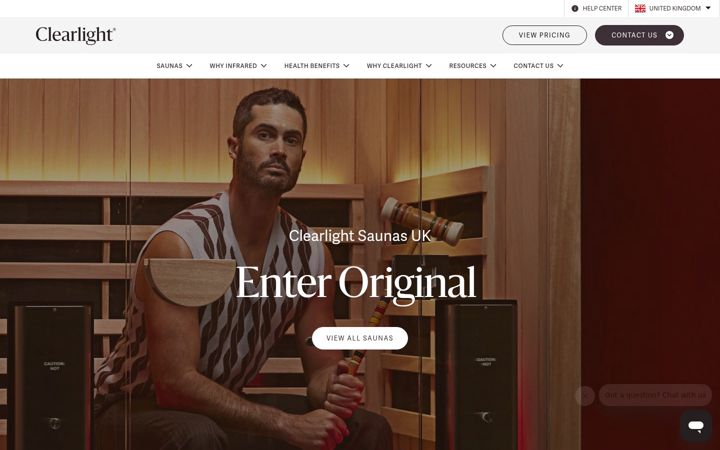 Screenshot of infraredsauna.co.uk