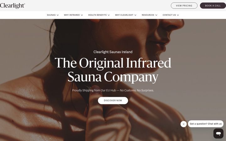 Screenshot of infraredsauna.ie