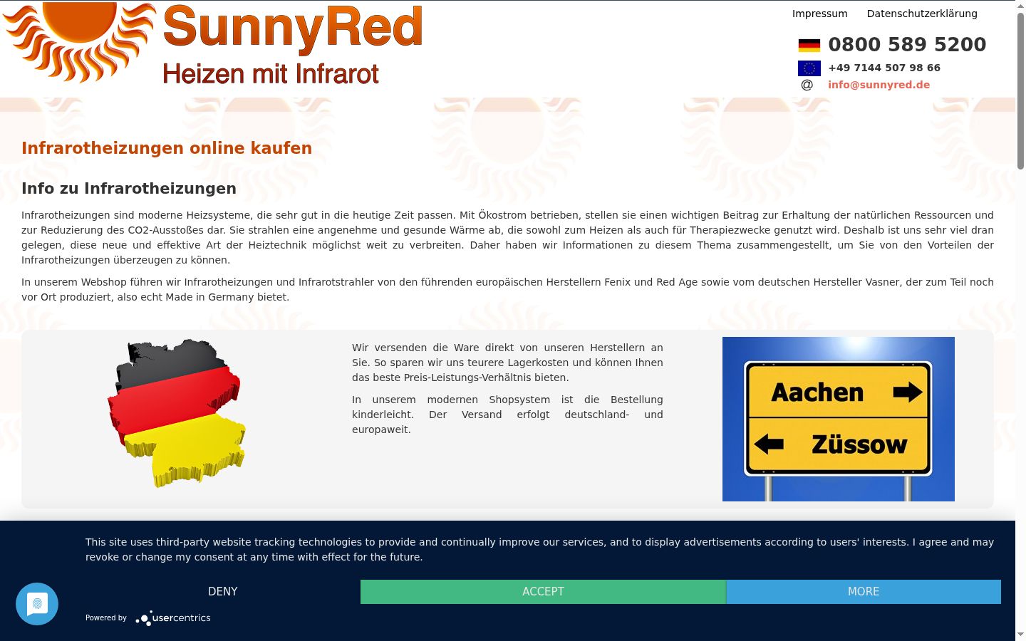 Snímek obrazovky baneru souhlasu zobrazeného před jakoukoli interakcí